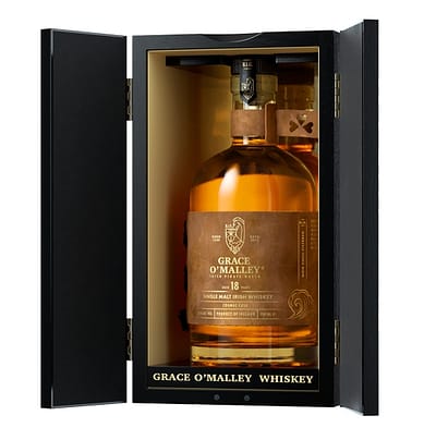 Grace O´Malley CAPTAIN'S RANGE  18 YO IRISH SINGLE MALT- PORT CASK presented in a wooden collector's box - RRP 233,77